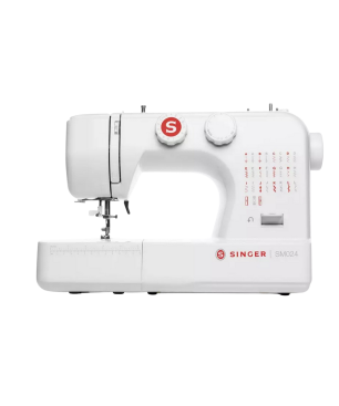 SINGER SM024 MECHANISCHE NÄHMASCHINE MIT 23 STICHEN ROT Freiarm-Nähmaschine (4-stufiges Knopfloch)