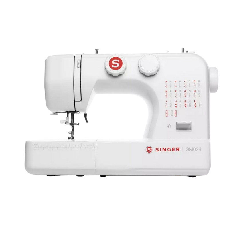 SINGER SM024 MECHANISCHE NÄHMASCHINE MIT 23 STICHEN ROT Freiarm-Nähmaschine (4-stufiges Knopfloch) SINGER SM024 MECHANISCHE NÄHMASCHINE MIT 23 STICHEN ROT Freiarm-Nähmaschine (4-stufiges Knopfloch)