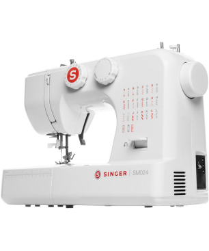SINGER SM024 MECHANISCHE NÄHMASCHINE MIT 23 STICHEN ROT Freiarm-Nähmaschine (4-stufiges Knopfloch)