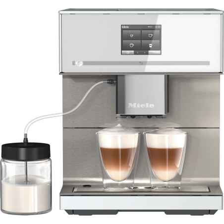MIELE CM 7550 Kaffeevollautomat Brillantweiß, Einstellbar