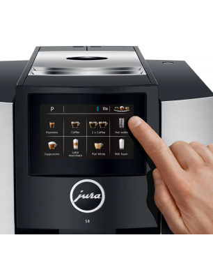 JURA 15382 S8 MOONLIGHT SILVER (EA) Kaffeevollautomat Moonlight Silver