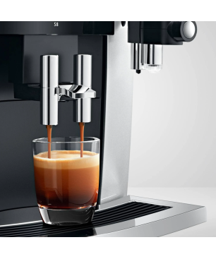JURA 15382 S8 MOONLIGHT SILVER (EA) Kaffeevollautomat Moonlight Silver
