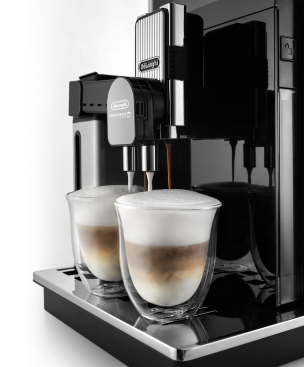 DELONGHI Maestosa EPAM960.75.GLM Kaffeevollautomat Silber/Schwarz