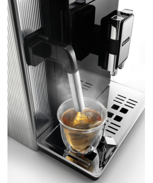 DELONGHI Maestosa EPAM960.75.GLM Kaffeevollautomat Silber/Schwarz