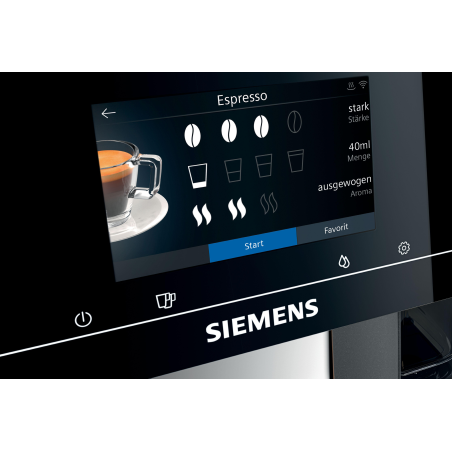 SIEMENS TP707D06 EQ.700 classic Kaffeevollautomat Schwarz