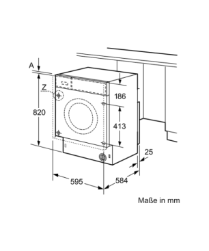 BOSCH WKD 28542 Waschtrockner (7,0 kg / 4 kg, 1400 U/Min.)