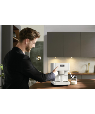 MIELE CM 6160 MilkPerfection Kaffeevollautomat Lotosweiß