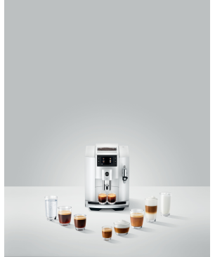 JURA E8 (EC) Kaffeevollautomat Piano White