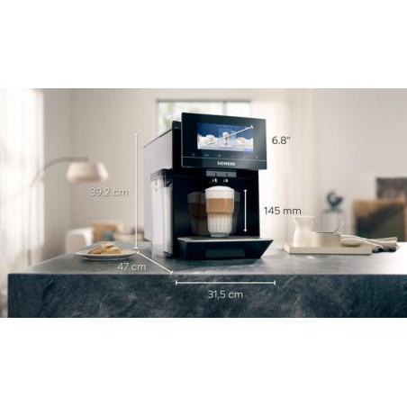 SIEMENS TQ903D09 EQ900 Kaffeevollautomat Schwarz