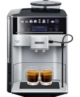 SIEMENS TE 653501 DE EQ.6 PLUS S 300 SILBER Kaffeevollautomat Silber/Schwarz