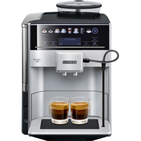 SIEMENS TE 653501 DE EQ.6 PLUS S 300 SILBER Kaffeevollautomat Silber/Schwarz