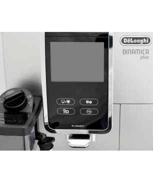 DELONGHI Dinamica Plus ECAM 370.85.SB Kaffeevollautomat Silber/Schwarz