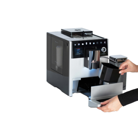 MELITTA F 630-201 LATTE SELECT SILBER Kaffeevollautomat Silber/Schwarz