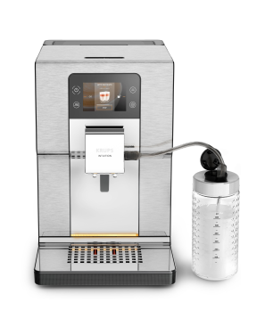 KRUPS EA877D Intuition Experience+ Kaffeevollautomat Schwarz/Silber