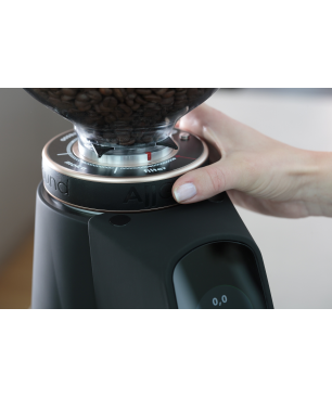 FIORENZATO AllGround Vantaschwarz Kaffeemühle Vanta Schwarz matt (250 Watt, 64mm mit Titanbeschichtung)