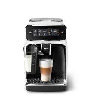 PHILIPS EP3243/50 Serie 3200 LatteGo 5 Kaffeespezialitäten Kaffeevollautomat Matt-Weiß/Klavierlack-schwarze Arena