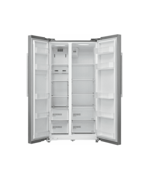 MIDEA MERS530FGF02G Side by Side Kühl-Gefrierkombination (F, 1775 mm hoch, Inox)