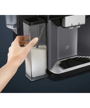 SIEMENS TQ505D09 EQ.500 integral Kaffeevollautomat Saphirschwarz metallic/Klavierlack Schwarz