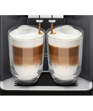 SIEMENS TQ505D09 EQ.500 integral Kaffeevollautomat Saphirschwarz metallic/Klavierlack Schwarz