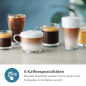 PHILIPS EP3343/50 Serie 3300 LatteGo 6 Kaffeespezialitäten Kaffeevollautomat Weiß/Klavierlack-Schwarz
