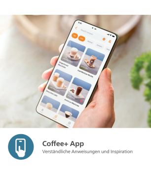 PHILIPS EP3343/50 Serie 3300 LatteGo 6 Kaffeespezialitäten Kaffeevollautomat Weiß/Klavierlack-Schwarz