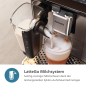 PHILIPS EP3343/50 Serie 3300 LatteGo 6 Kaffeespezialitäten Kaffeevollautomat Weiß/Klavierlack-Schwarz