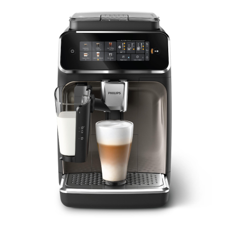 PHILIPS EP3347/90 Serie 3300 LatteGo 6 Kaffeespezialitäten Kaffeevollautomat Schwarz, verchromt