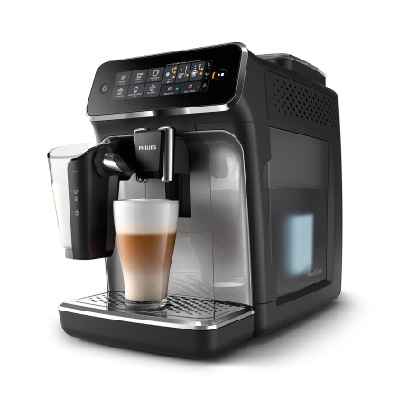 PHILIPS EP3246/70 Serie 3200 LatteGo 5 Kaffeespezialitäten Kaffeevollautomat Matt-Schwarz/Silber-lackierte Arena