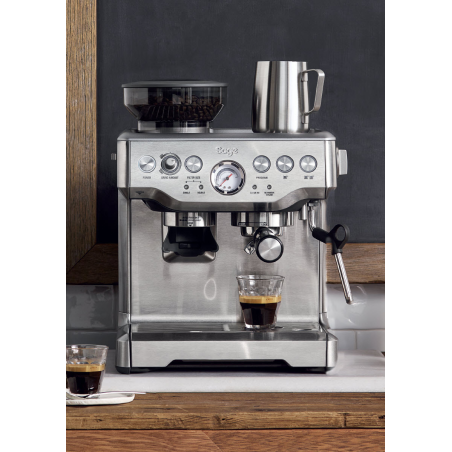 SAGE SES875BSS2EEU1A the Barista Express Espressomaschine Silber