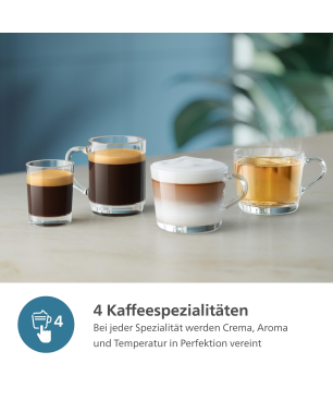 PHILIPS EP2333/40 Serie 2300 LatteGo 4 Kaffeespezialitäten Kaffeevollautomat Weiß/Chrom