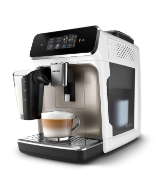 PHILIPS EP2333/40 Serie 2300 LatteGo 4 Kaffeespezialitäten Kaffeevollautomat Weiß/Chrom