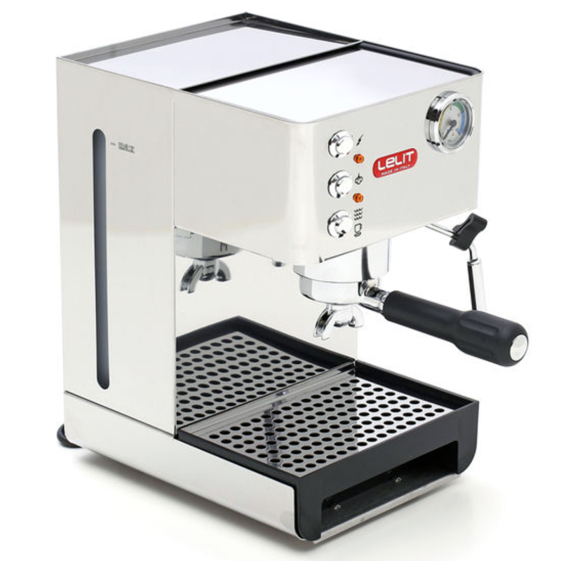 LELIT PL41EM Espressomaschine Edelstahl, Milchschäumer