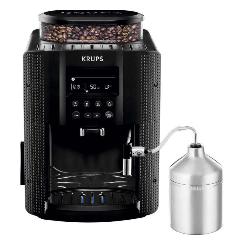 KRUPS EA 8160 SCHWARZ Kaffeevollautomat Schwarz