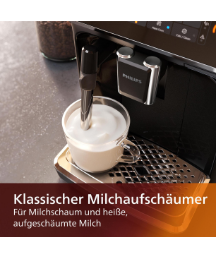 PHILIPS EP 3221/40 3200 MATT-SCHWARZ/EDELSTAHL PANARELLO Kaffeevollautomat Klavierlack-Schwarz