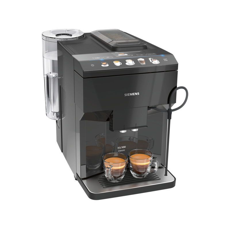 SIEMENS TP501D09 EQ.500 Classic Kaffeevollautomat Klavierlack Schwarz