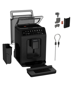 KRUPS EA897B Evidence ECOdesign Kaffeevollautomat Schwarz mit Schiefer-Optik