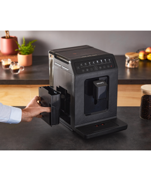 KRUPS EA897B Evidence ECOdesign Kaffeevollautomat Schwarz mit Schiefer-Optik