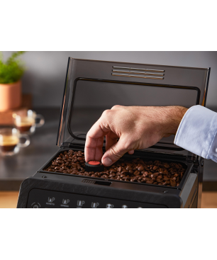 KRUPS EA897B Evidence ECOdesign Kaffeevollautomat Schwarz mit Schiefer-Optik