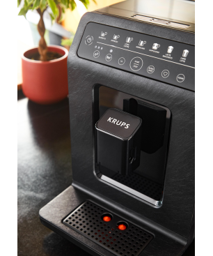 KRUPS EA897B Evidence ECOdesign Kaffeevollautomat Schwarz mit Schiefer-Optik