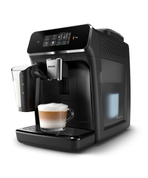 PHILIPS EP2331/10 Serie 2300 LatteGo 4 Kaffeespezialitäten Kaffeevollautomat Klavierlack-Schwarz