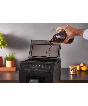 KRUPS EA897B Evidence ECOdesign Kaffeevollautomat Schwarz mit Schiefer-Optik