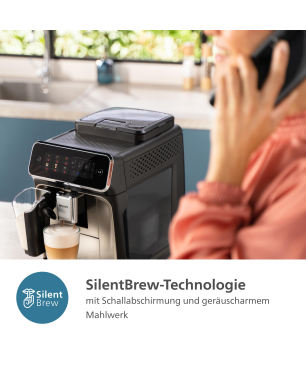 PHILIPS EP2331/10 Serie 2300 LatteGo 4 Kaffeespezialitäten Kaffeevollautomat Klavierlack-Schwarz