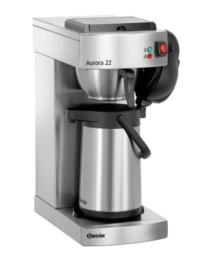 BARTSCHER 190187 Aurora 22 Kaffeemaschine Silber/Schwarz