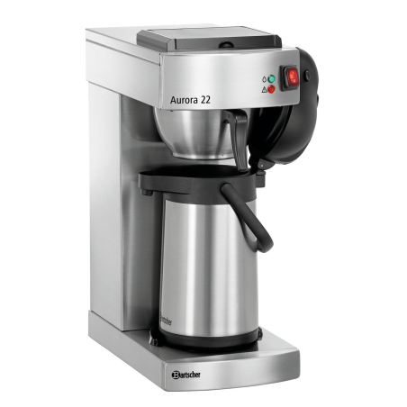 BARTSCHER 190187 Aurora 22 Kaffeemaschine Silber/Schwarz