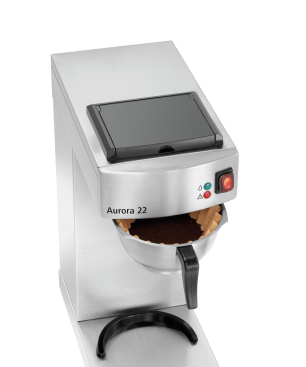 BARTSCHER 190187 Aurora 22 Kaffeemaschine Silber/Schwarz