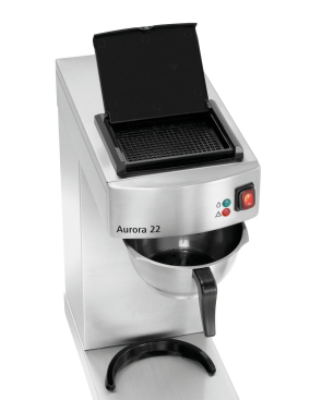 BARTSCHER 190187 Aurora 22 Kaffeemaschine Silber/Schwarz