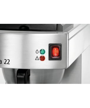 BARTSCHER 190187 Aurora 22 Kaffeemaschine Silber/Schwarz