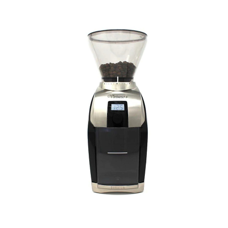 BARATZA Virtuoso+ Elektrische Kaffeemühle Schwarz/Silber (240 W, 40-mm-Stahl-Kegelmahlwerk)