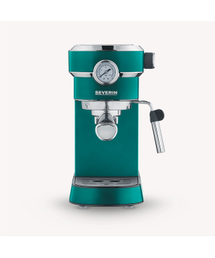 SEVERIN KA 9270 Espressomaschine „Espresa Plus" Matt-Grün / Edelstahl gebürstet / schwarz