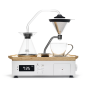 BARISIEUR Designer Tee Kaffee mit Timer und Weckfunktion Kaffeemaschine weiss